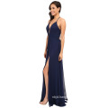 Women Evening Dress with Sleeveless Backless Long Dress